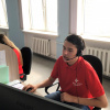 Владимир Шкарин 16 апреля 2020 года посетил колл-центр, где работают волонтеры-медики, по приглашению студентов-активистов ВолгГМУ