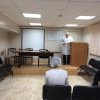 Заведующий кафедрой, профессор, д.м.н. Дмитриенко С.В. проводит семинарские занятия с клиническими ординаторами.