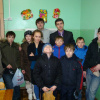 Руководители клуба «Дети» Н.С. Можаров и А.С. Паршин с ребятами из приюта «Дом милосердия»