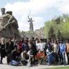 Иностранные студенты ВолгГМУ на Мамаевом кургане 2015