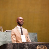 Теттех Эммануэль Квабена из Ганы на Международном молодёжном форуме ООН в Нью-Йорке 2015