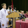 Посвящение в студенты 2011. Даниил Власов с ответным словом первокурсника