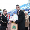 Активная студенческая молодёжь ВолгГМУ принимает участие в спортивном легкоатлетическом соревновании на стадионе «Динамо» 12 октября 2011 г.